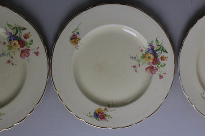 A J Wilkinson Honeyglaze Royal Staffs Plates x 6 - Kernow Furniture