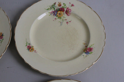 A J Wilkinson Honeyglaze Royal Staffs Plates x 6 - Kernow Furniture