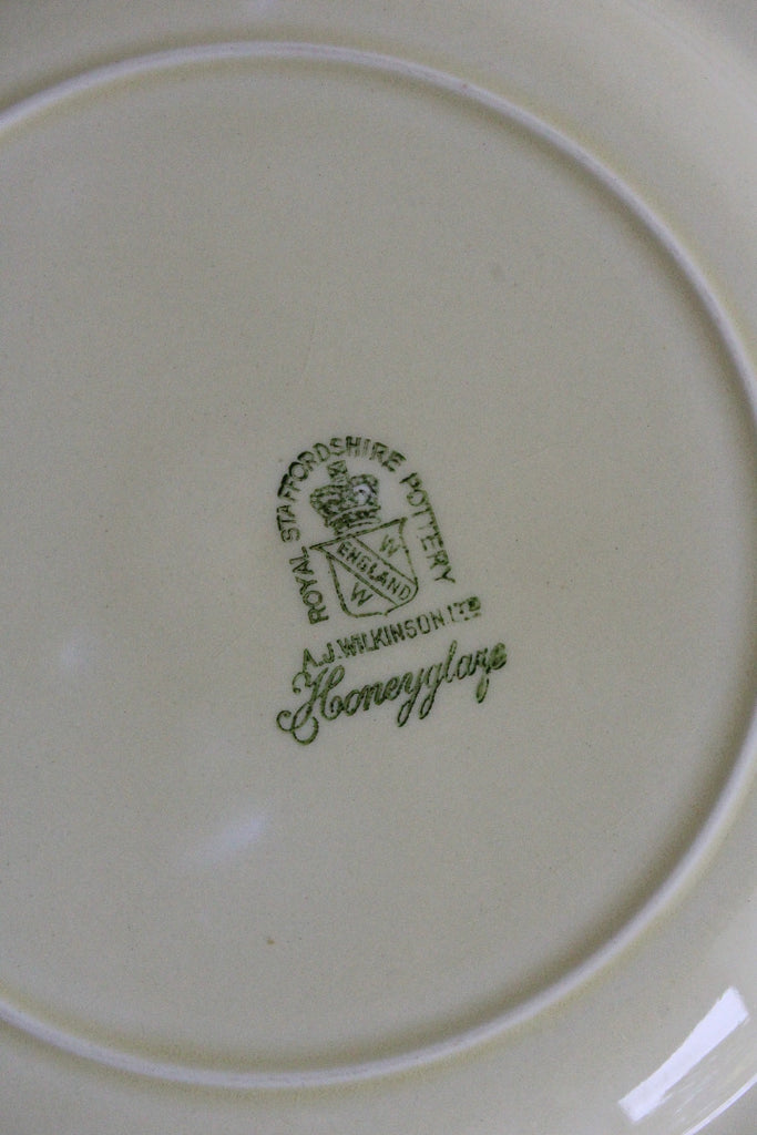 A J Wilkinson Honeyglaze Royal Staffs Plates x 6 - Kernow Furniture