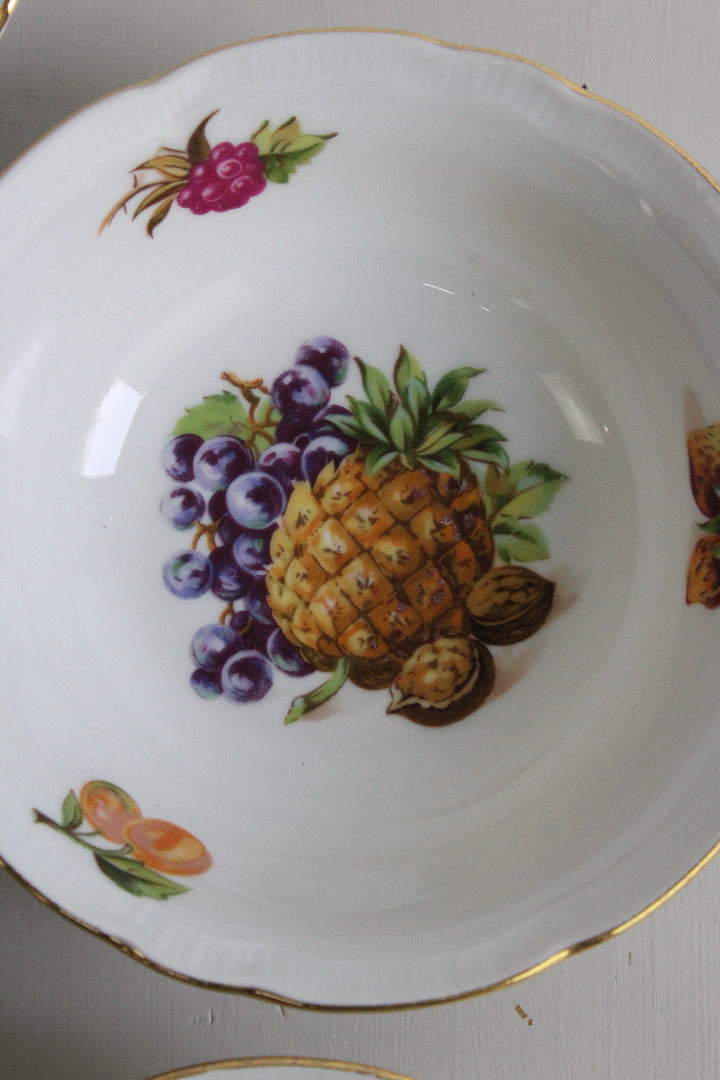 5 Czech Fruit Dessert Bowls - Kernow Furniture