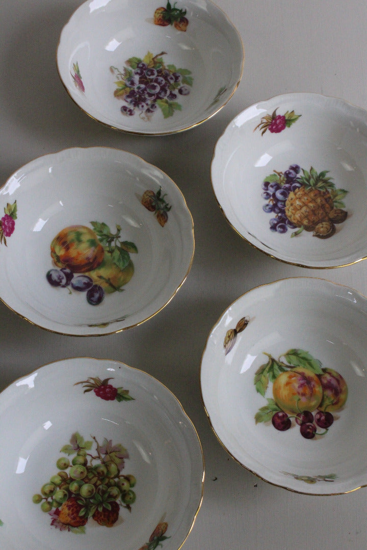 5 Czech Fruit Dessert Bowls - Kernow Furniture