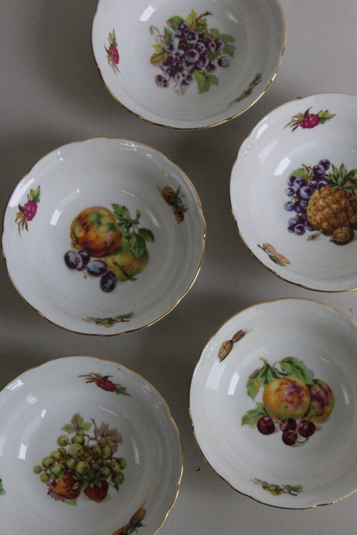 5 Czech Fruit Dessert Bowls - Kernow Furniture