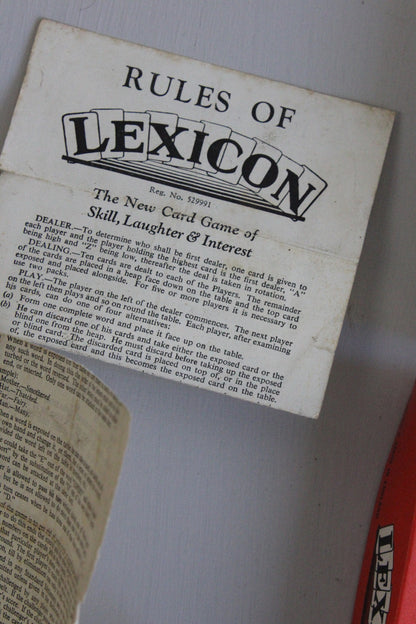 Waddingtons Lexicon Vintage Card Game - Kernow Furniture