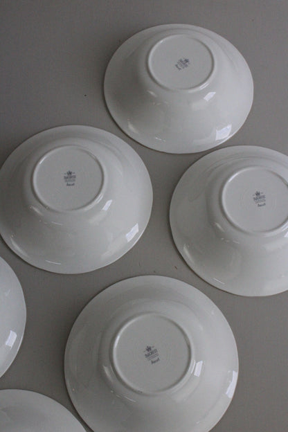 Duchess China Ascot - 6 White & Gold Bowls - Kernow Furniture