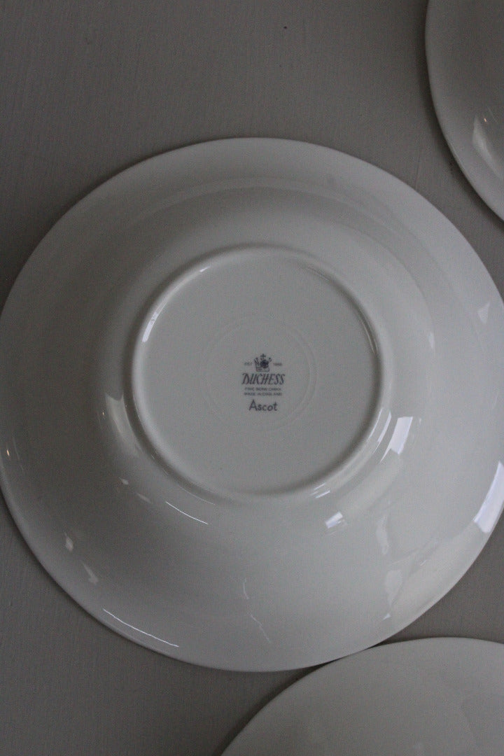 Duchess China Ascot - 6 White & Gold Bowls - Kernow Furniture