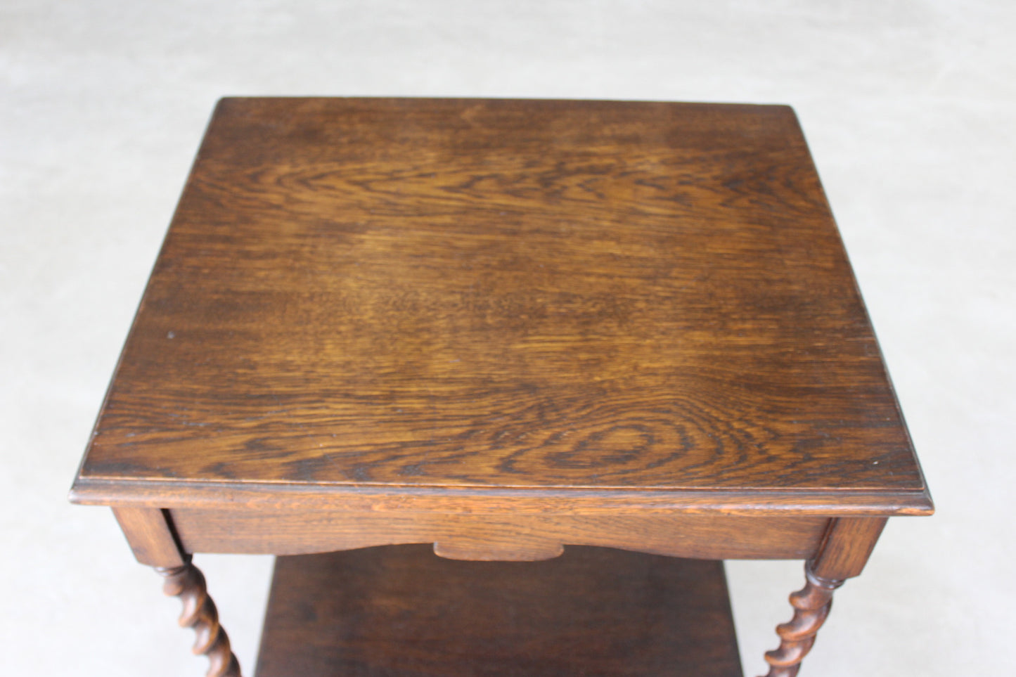 Oak Barley Twist Side Table - Kernow Furniture