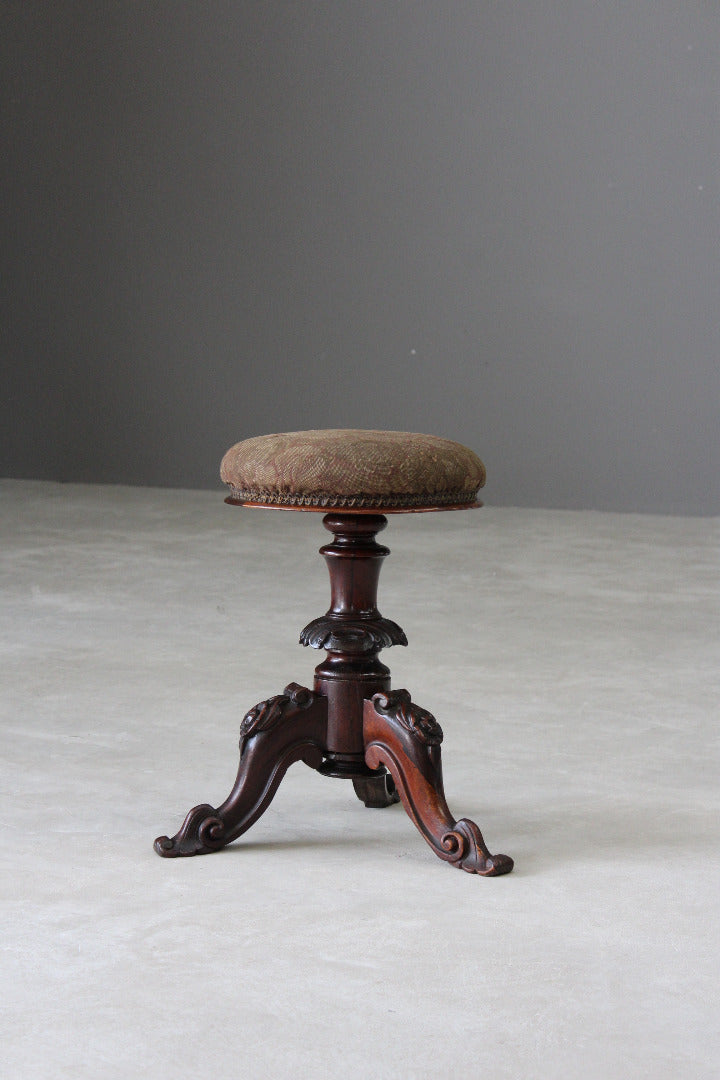 Victorian Rosewood Music Stool - Kernow Furniture