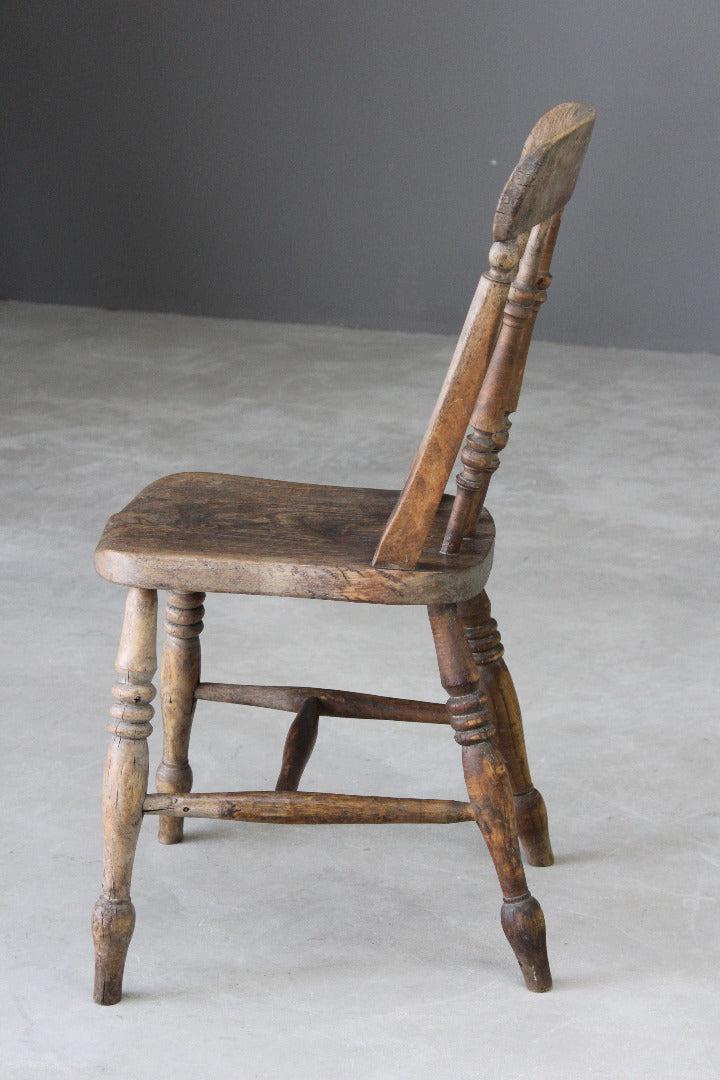 Single Rustic Kitchen Chair - Kernow Furniture