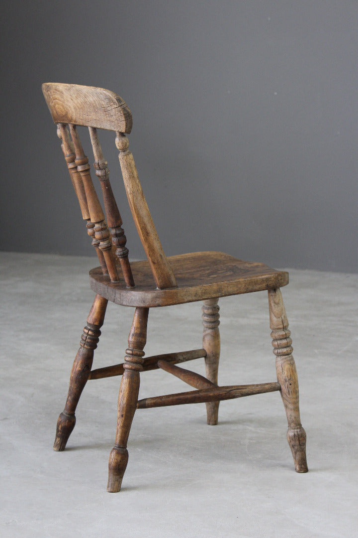 Single Rustic Kitchen Chair - Kernow Furniture