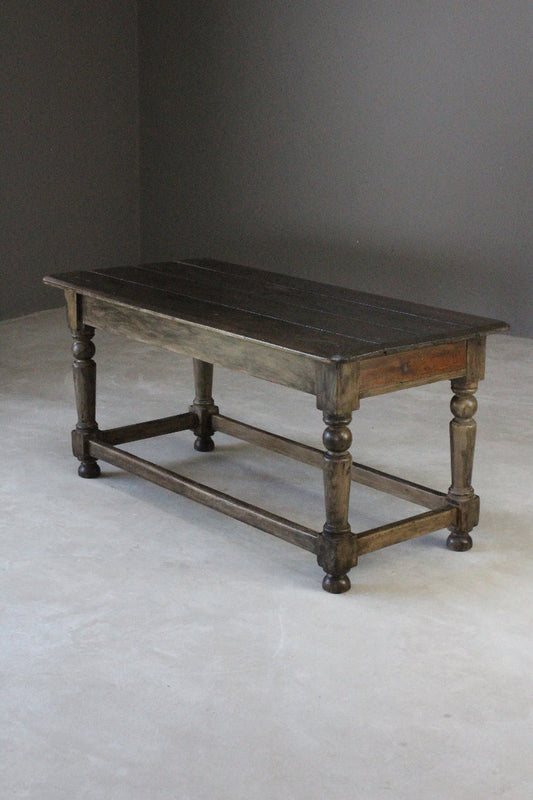 Stained Pine Side Table - Kernow Furniture