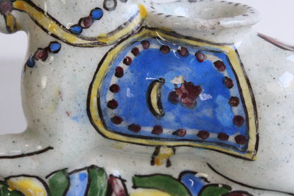 Glazed Pottery Horse Inkwell - Kernow Furniture