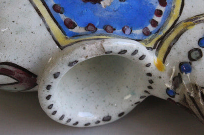 Glazed Pottery Horse Inkwell - Kernow Furniture