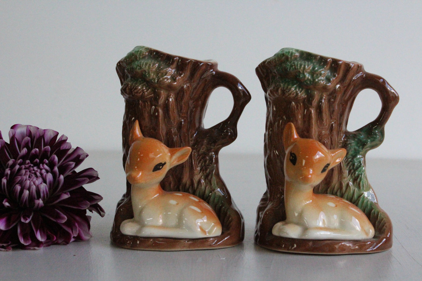 Pair Vintage Hornsea Fauna Vase - Kernow Furniture