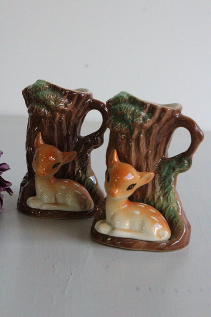 Pair Vintage Hornsea Fauna Vase - Kernow Furniture