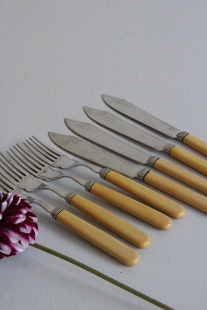 Vintage Fish Knives & Forks - Kernow Furniture