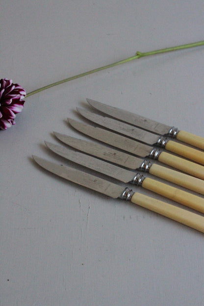 6 Serrated Fruit Knives Wheatley Brothers - Kernow Furniture