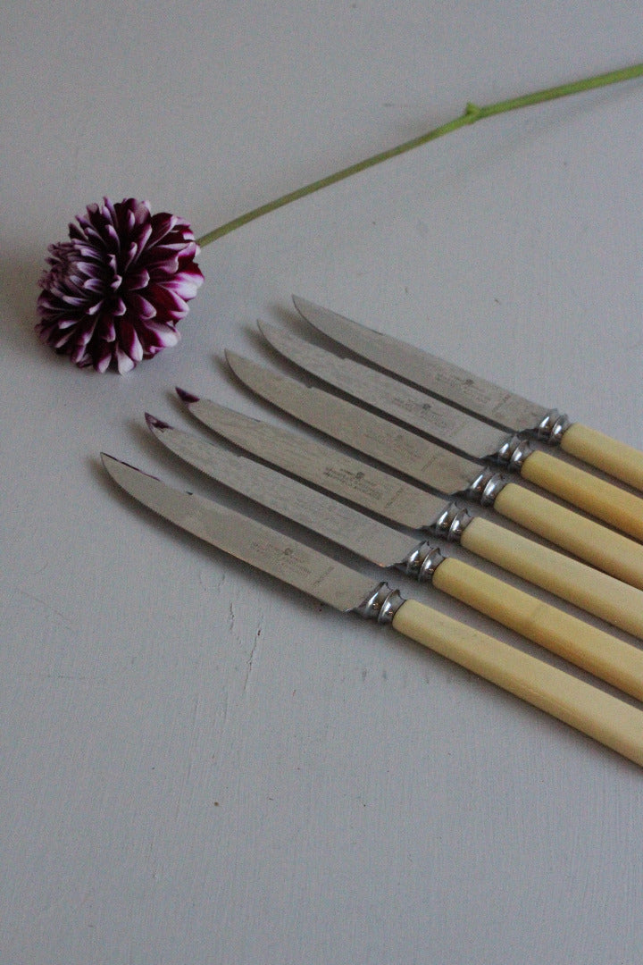 6 Serrated Fruit Knives Wheatley Brothers - Kernow Furniture