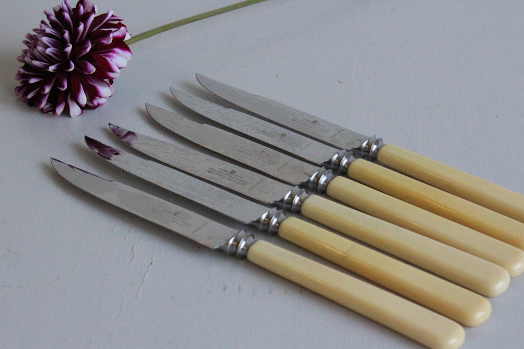 6 Serrated Fruit Knives Wheatley Brothers - Kernow Furniture