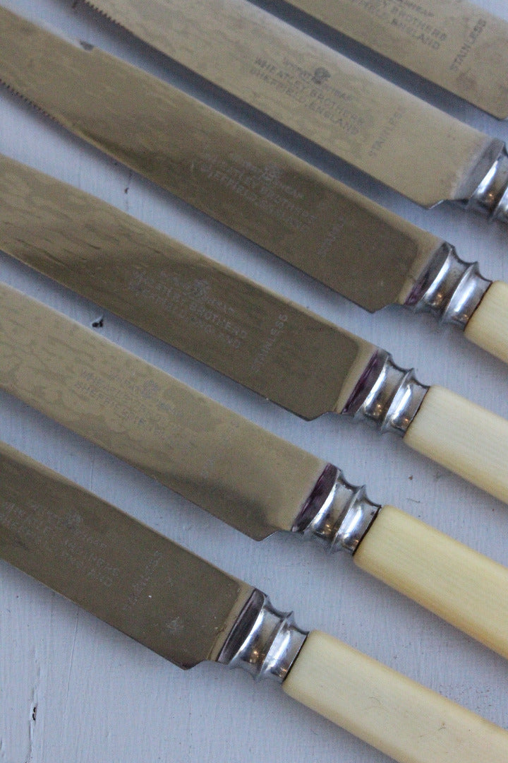 6 Serrated Fruit Knives Wheatley Brothers - Kernow Furniture