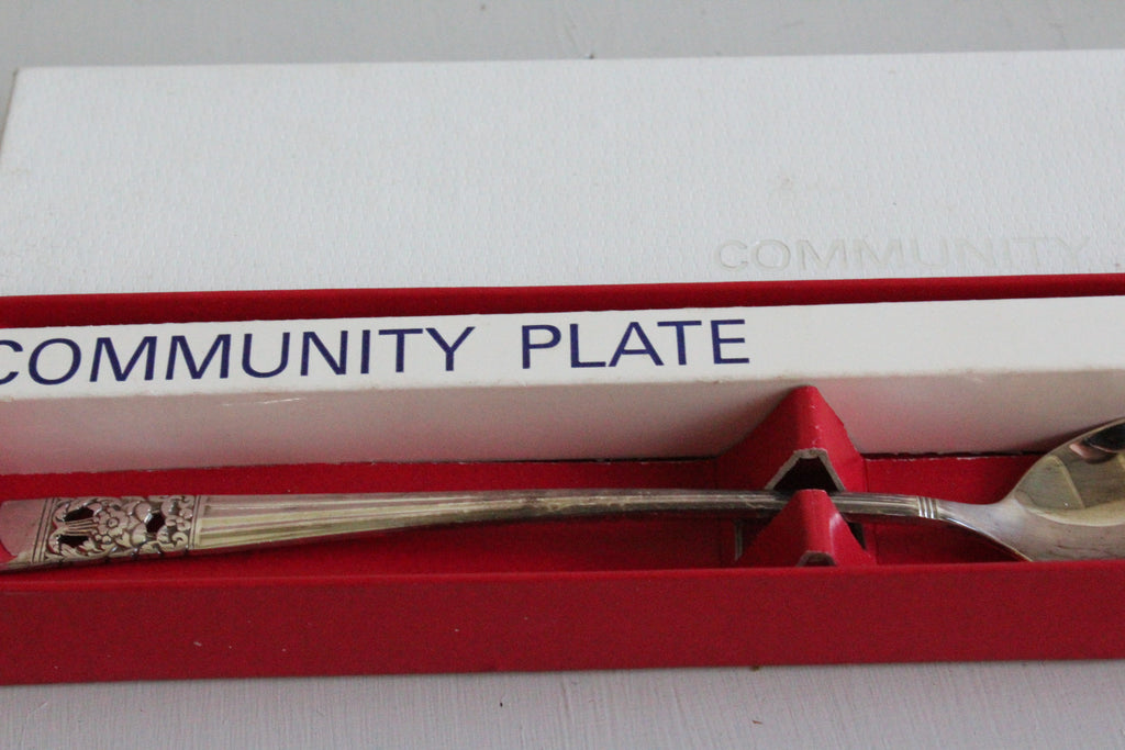 2 x Community Plate Hampton Court Spoons - Kernow Furniture