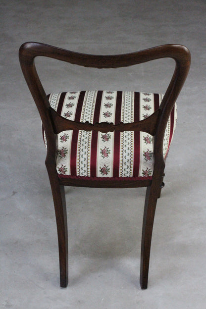 Single Victorian Rosewood Dining Chair - Kernow Furniture