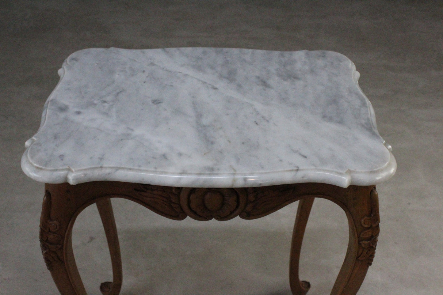 French Marble Top Side Table - Kernow Furniture