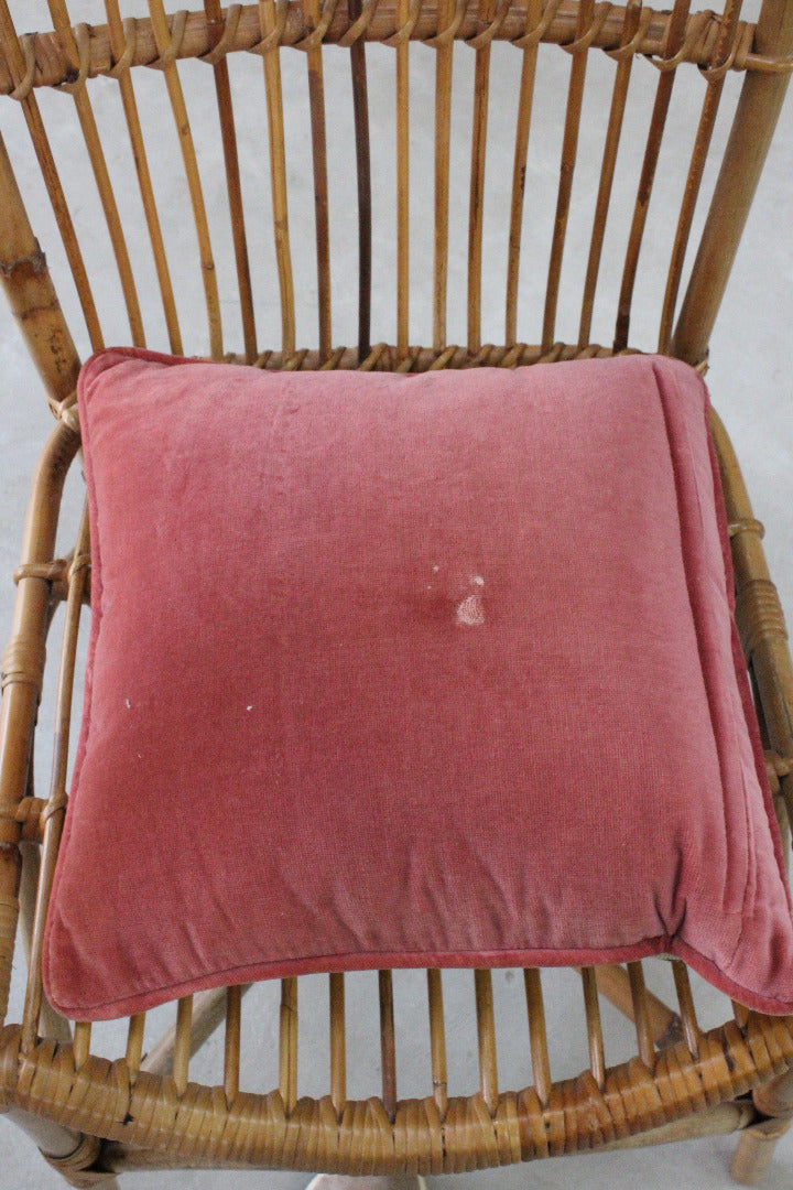 Vintage Pink Floral Tapestry Cushion - Kernow Furniture