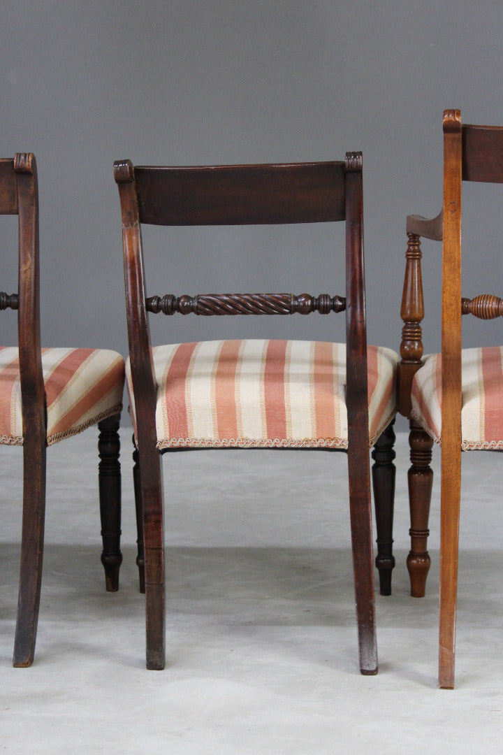 Large Set 10 Mahogany Dining Chairs - Kernow Furniture