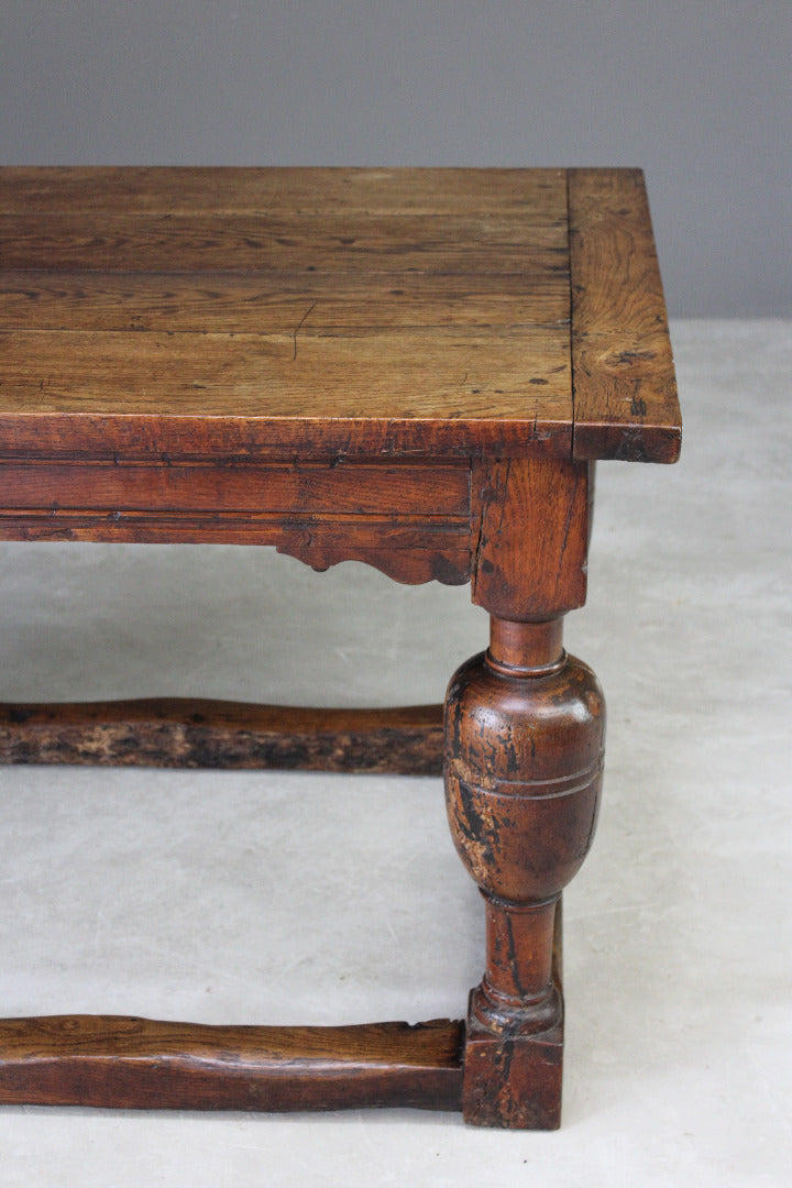 Antique Oak Refectory Table - Kernow Furniture