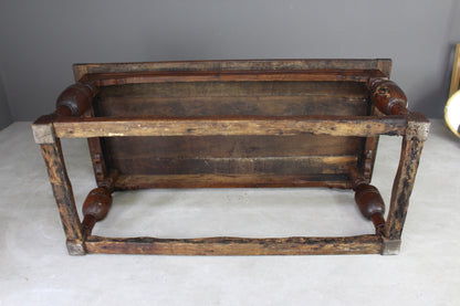 Antique Oak Refectory Table - Kernow Furniture