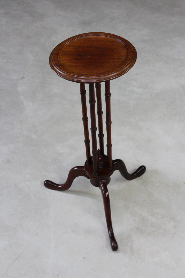 Mahogany Torchere Candle Stand - Kernow Furniture