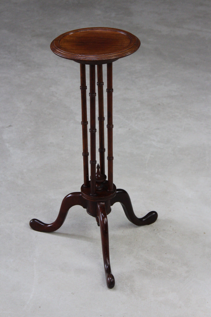Mahogany Torchere Candle Stand - Kernow Furniture