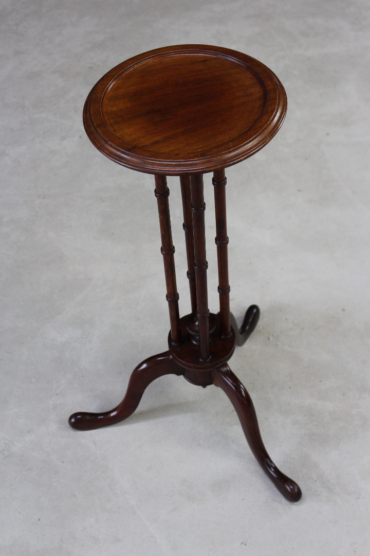 Mahogany Torchere Candle Stand - Kernow Furniture