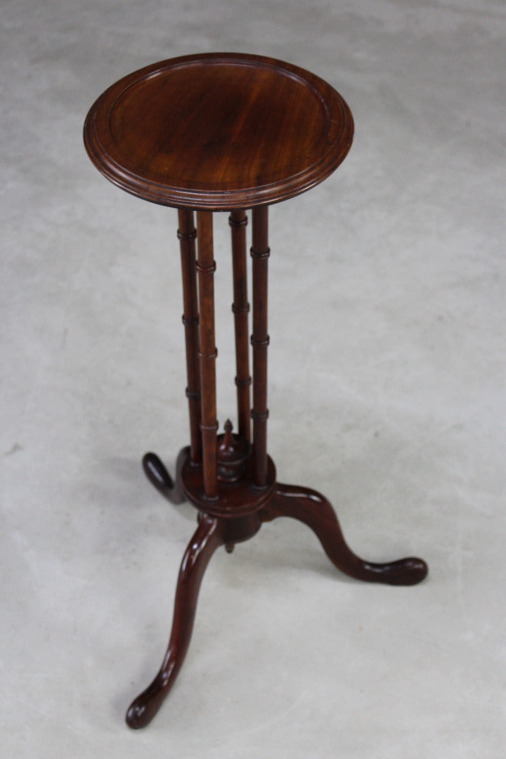 Mahogany Torchere Candle Stand - Kernow Furniture