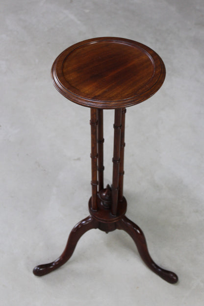 Mahogany Torchere Candle Stand - Kernow Furniture