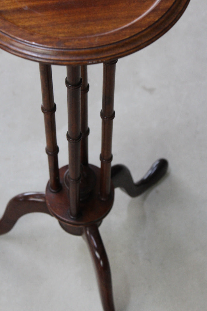 Mahogany Torchere Candle Stand - Kernow Furniture