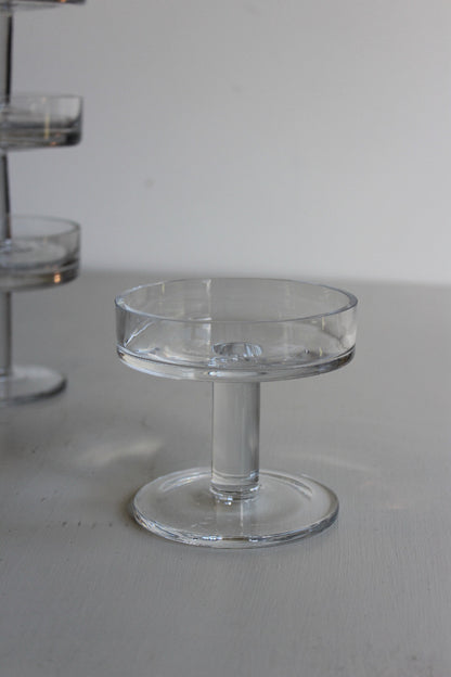 Set 4 Glass Candle Holders - Kernow Furniture