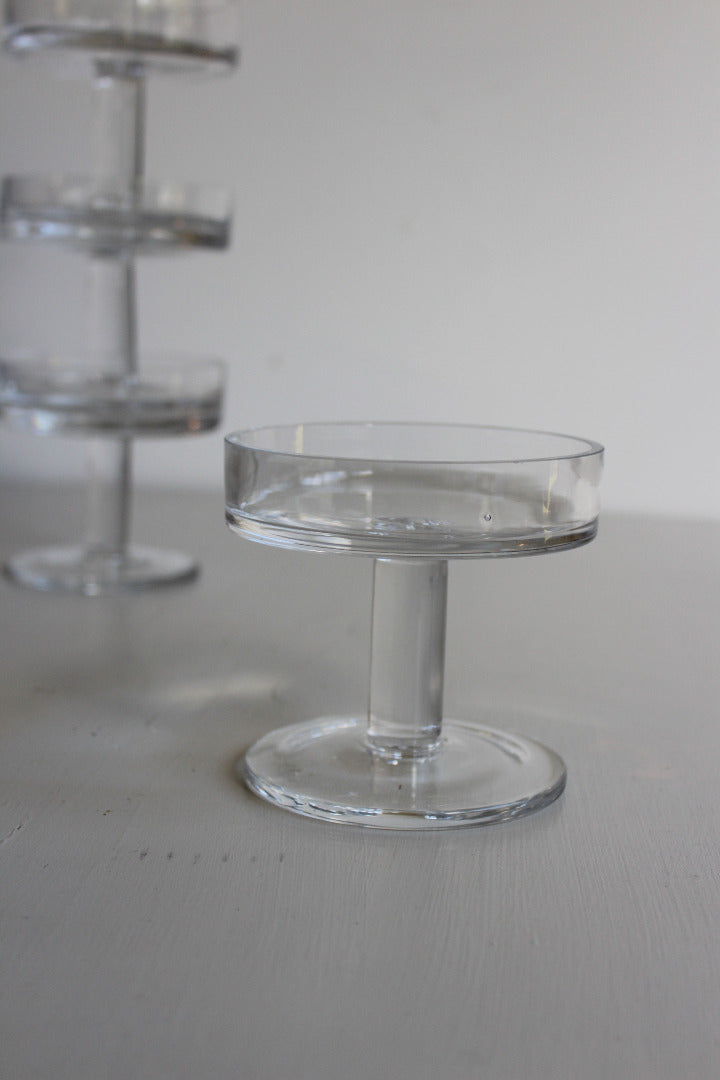 Set 4 Glass Candle Holders - Kernow Furniture