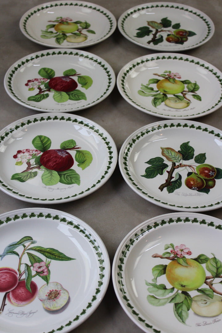 8 Portmeirion Pomona & Apple Harvest Dinner Plates - Kernow Furniture