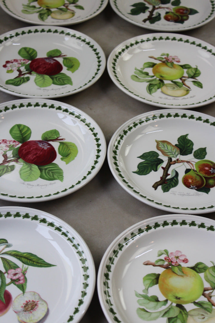 8 Portmeirion Pomona & Apple Harvest Dinner Plates - Kernow Furniture