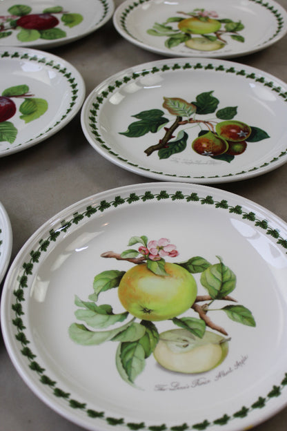 8 Portmeirion Pomona & Apple Harvest Dinner Plates - Kernow Furniture