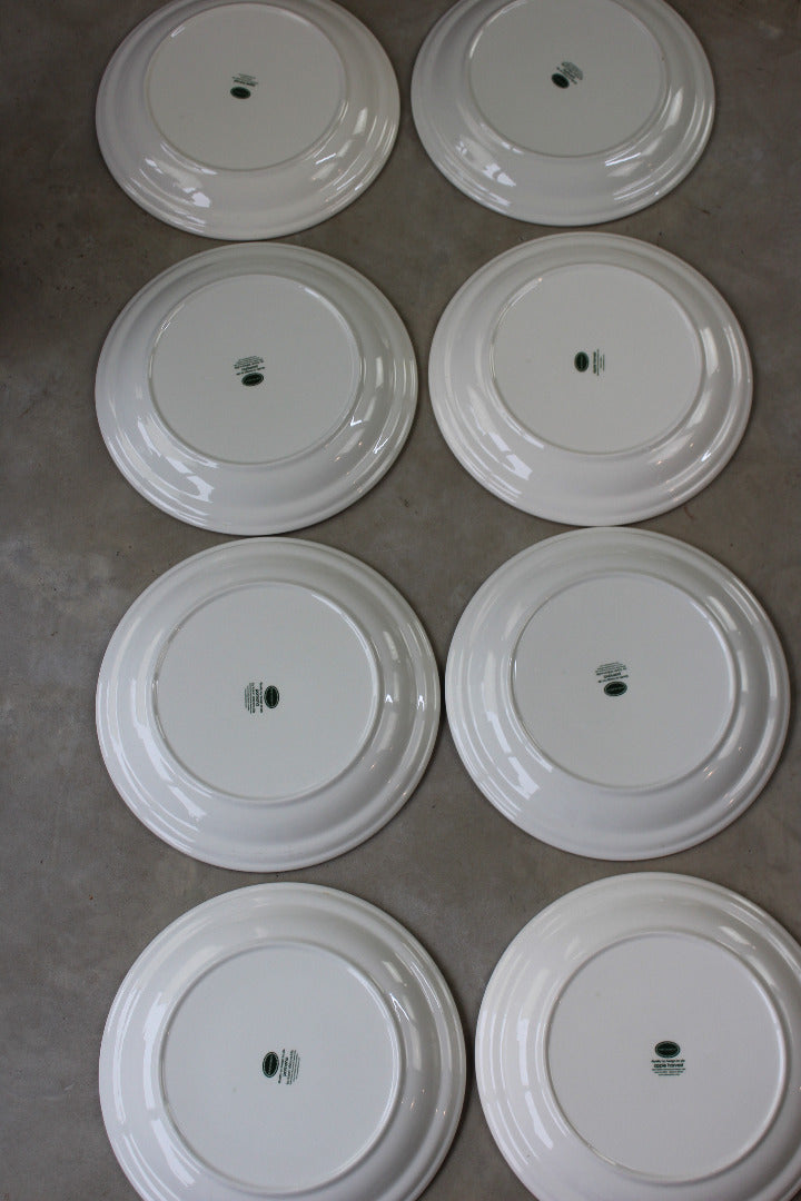 8 Portmeirion Pomona & Apple Harvest Dinner Plates - Kernow Furniture