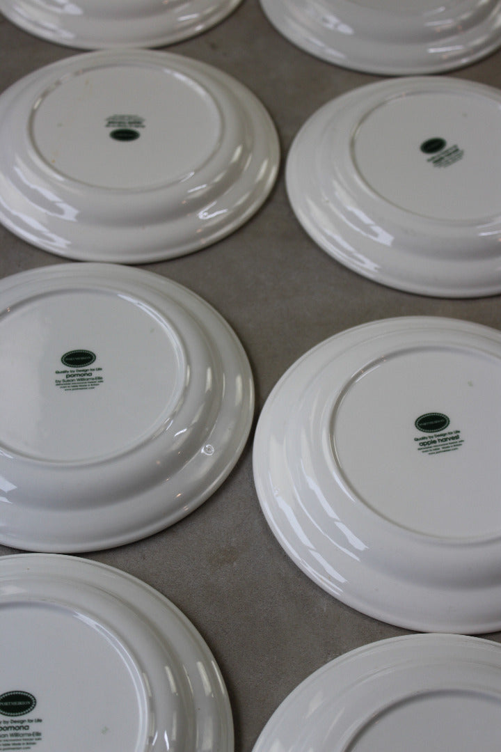 10 Portmeirion Pomona & Apple Harvest Side Bread Plates - Kernow Furniture