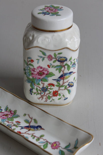 Aynsley Pembroke Lidded Pot & Pin Dish - Kernow Furniture