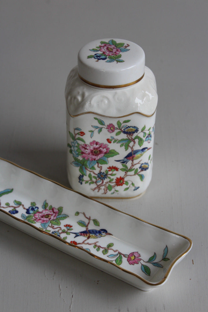 Aynsley Pembroke Lidded Pot & Pin Dish - Kernow Furniture