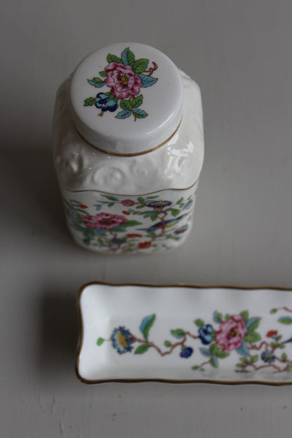 Aynsley Pembroke Lidded Pot & Pin Dish - Kernow Furniture