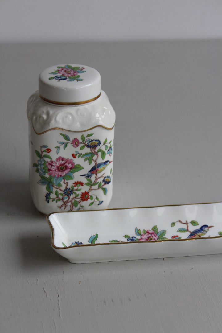 Aynsley Pembroke Lidded Pot & Pin Dish - Kernow Furniture