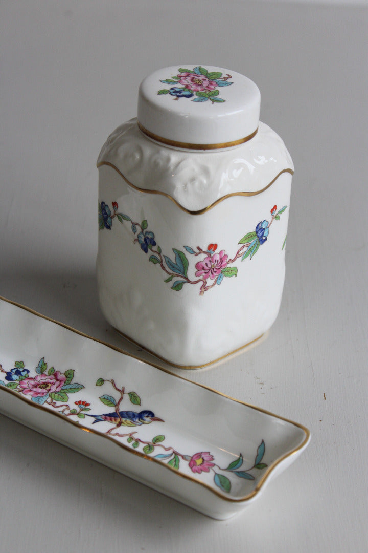 Aynsley Pembroke Lidded Pot & Pin Dish - Kernow Furniture