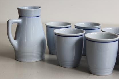 Lilien Porzellan Austria Jug & 8 Cups - Kernow Furniture