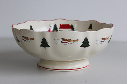 Masons Christmas Village Large Bowl - Kernow Furniture